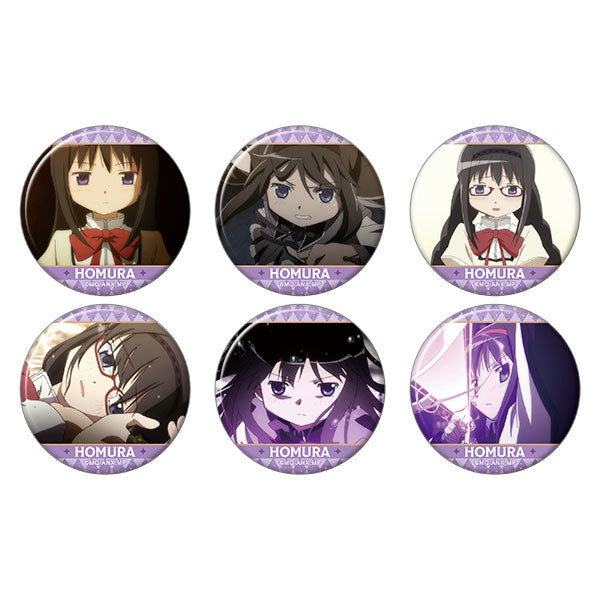 Homura ONLY ✦ Puella Magi Madoka Magica Oshi Chara Random 1 Tin Badge - 1 out of 6 Types