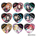 [Pre-Order CLOSED] Love Live! Sunshine!! ✦ Heart Tin Badge (Random 1 Out of 9 Types)