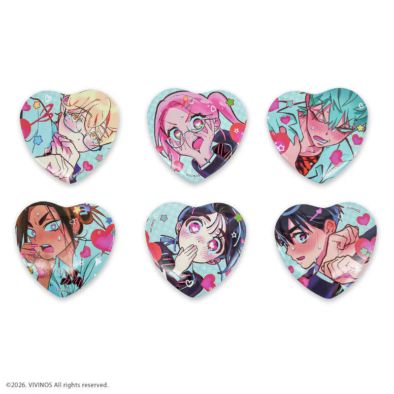 [Pre-Order] ALIEN STAGE ✦ Heart Shaped Badge - Random 1 Out of 6 Types