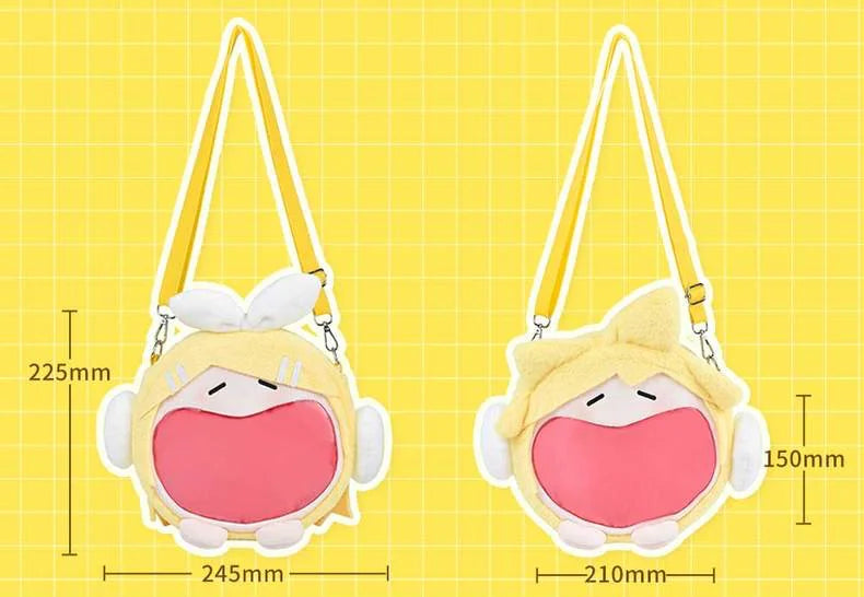 Kagamine Rin ✦ Small UWA Plush Ita Crossbody Bag