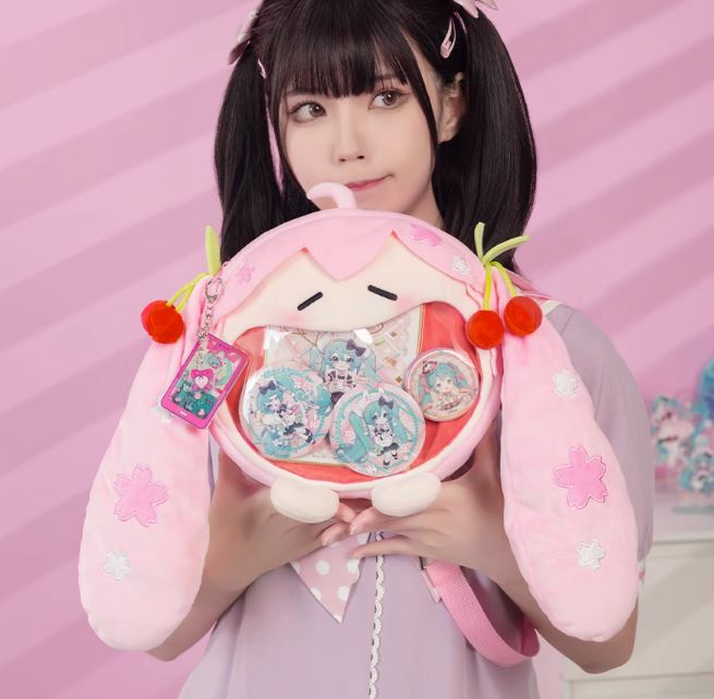 Hatsune Miku ✦ Sakura Miku Small UWA Plush Ita Backpack